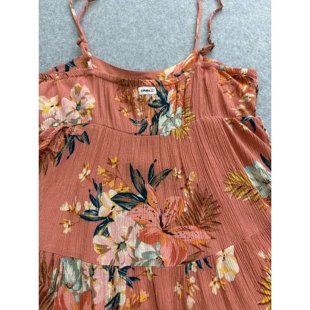 O’Neill Girl’s Jillian Punta Tropical Tiered Dress – Size Small